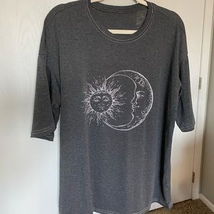 Oversized Sun and Moon tee!